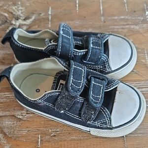 Converse Kids Black Velcro Sneakers